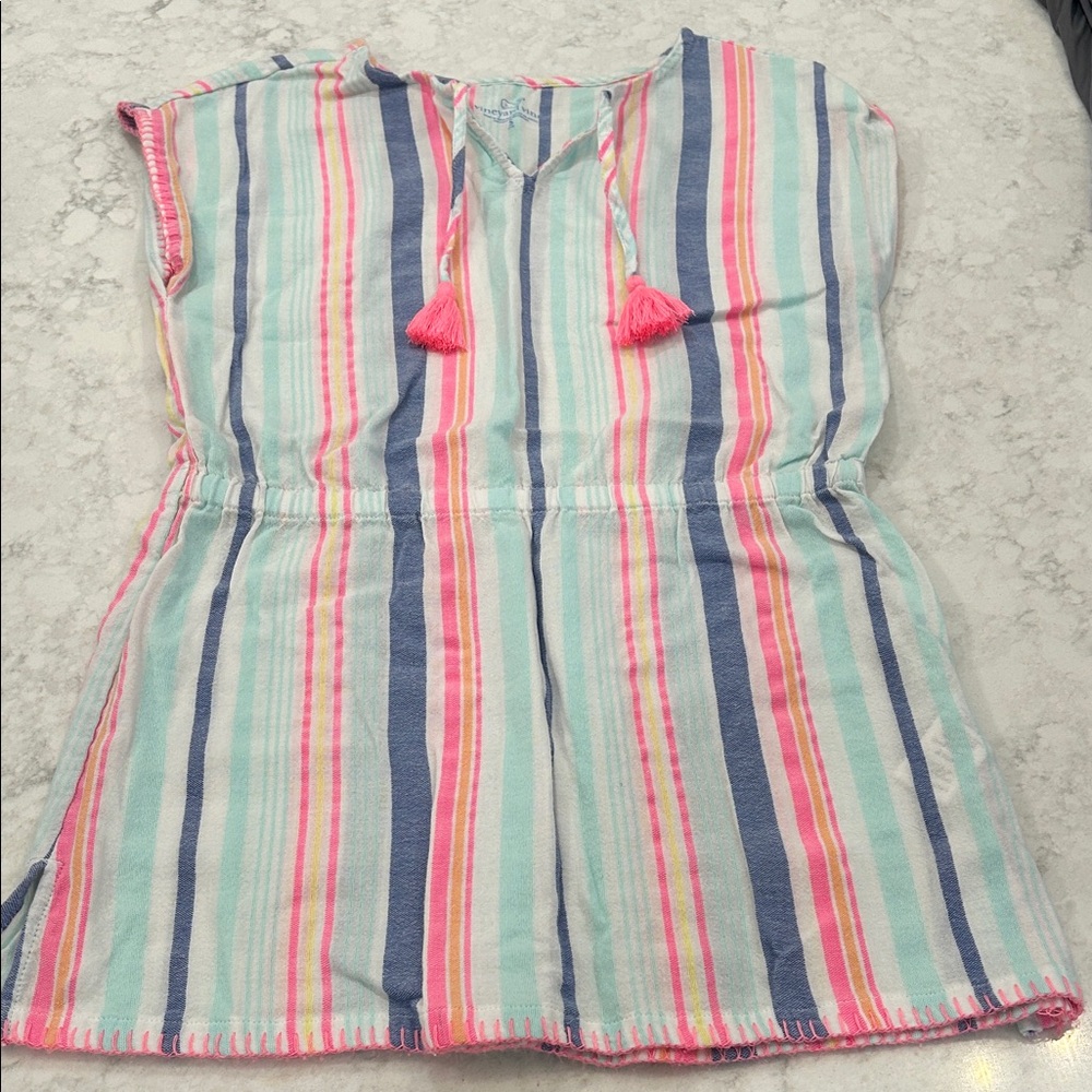 Vineyard Vines Multicolor Striped Beach Coverup